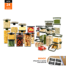 MaxLock® - Kit 24 Potes Herméticos Premium