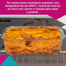 Promoção  Kit 15 Potes Herméticos + 10 Copos Vidro Aruba